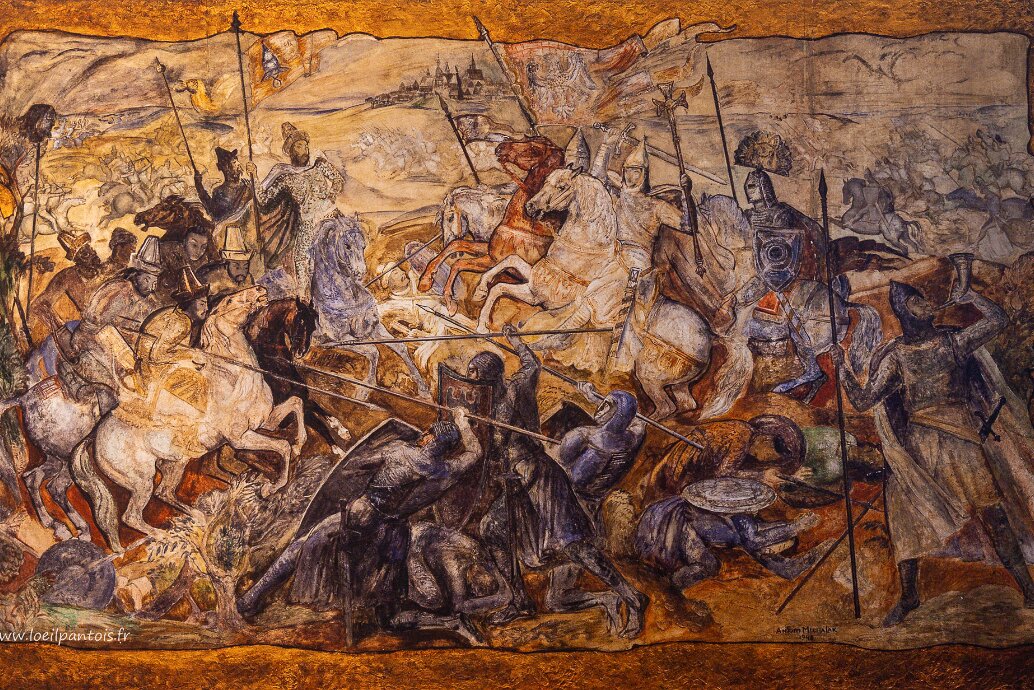 Legnica Pole La bataille de Legnica (1241) est une bataille fondamentale dans l'imaginaire polonais, supposée avoir arrêté l'invasion...