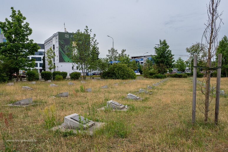 DSC_0709 Cimetière des officiers soviétiques de Wroclaw (1945). Comme la plupart des cimetières soviétiques en Pologne l'entretien est très minimaliste