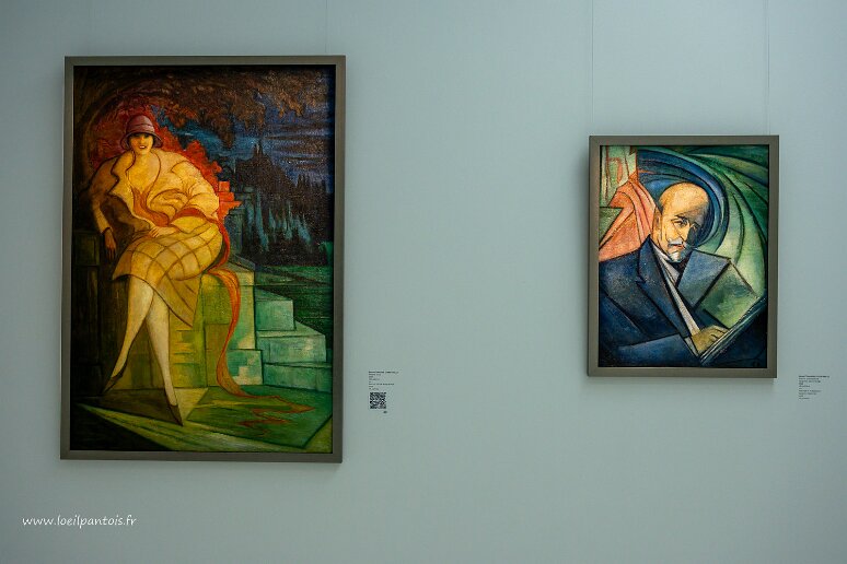 DSC_0620 Musée d'art contemporain, - A gauche: portrait de la femme de l'artiste, 1927, - A droite: portrait de Waldyslaw Leopold Jaworski, juriste, 1925 les deux par...
