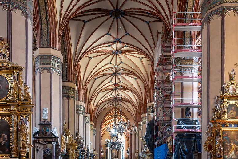 DSC_2994 Cathédrale de l'Assomption-et-Saint-André de Frombork (XIVe s), nef principale