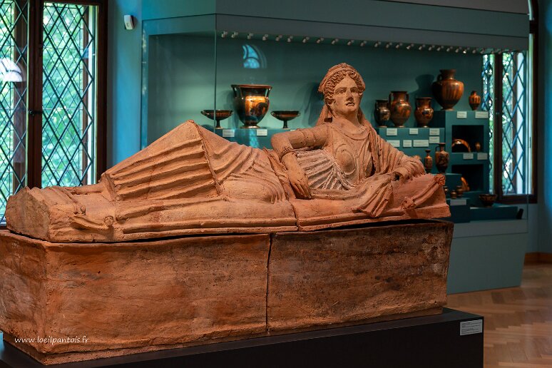 DSC_1075 Musée des princes Czartoryski, sarcophage étrusque, vers 200 avant JC