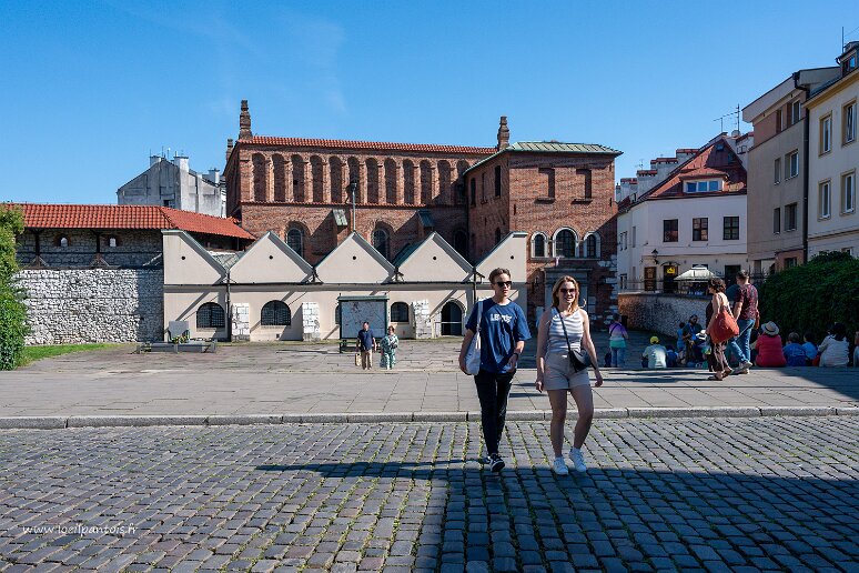 DSC_1336 Kazimierz rue szeroska, vieille synagogue, 15e s, entièrement détruite lors de la 2e guerre mondiale, aujourdhui section judaïque du musée historique de la...