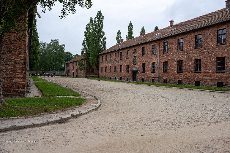 DSC_0922 Mémorial d'Auschwitz-Birkenau, camp d'Auschwitz I, la place d'appel où les déténus patientaient en rangs jusqu'à ce que l'appel fut complet, les SS craignant...