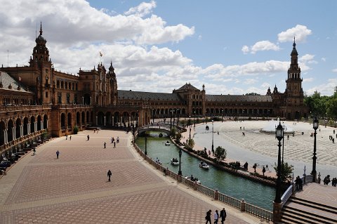 F2012___18888 Seville, place d'Espagne dans le parc de Maria Luisa