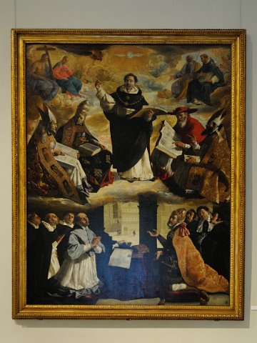 F2012___18044 Seville , musee des beaux arts, apotheose de st thomas par zurbaran