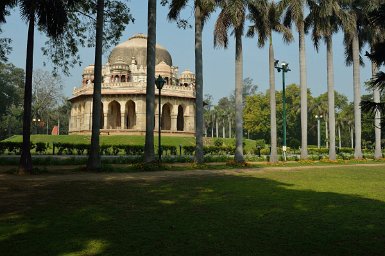 F2015___06015 Delhi, lodi garden, tombe de Muhammad Shah, de la dynastie des Sayyid qui régna dans la première moitié du XVe siècle