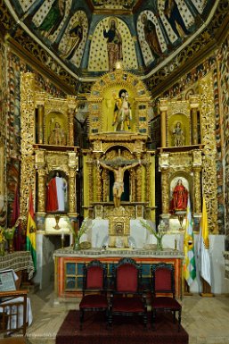F2016___14351 Eglise de Curahuara de Carangas, dite chapelle Sixtine de l'Altiplano, retable du XVIIe siècle