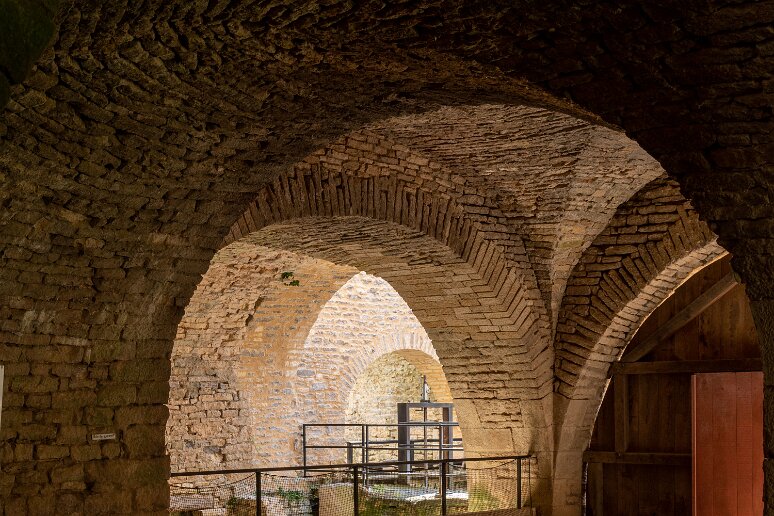 20210725__00152-23 Grande forge de Buffon: depuis la halle de coulée, vue vers le bief