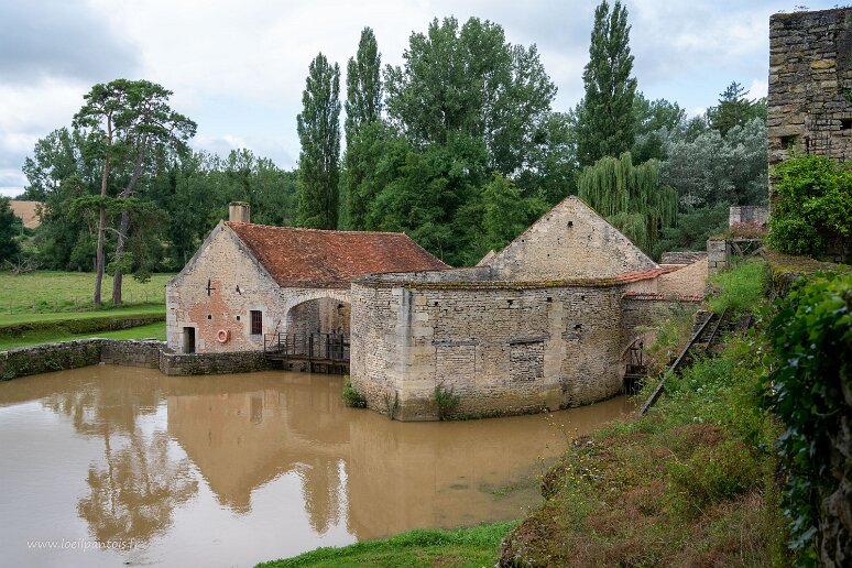 20210725__00152 Grande forge de Buffon: vue du bief, de l'affinerie et de la fenderie
