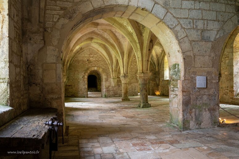 20210725__00152-45 Abbaye cistercienne de Fontenay: bâtiment de la forge (fin XIIe s) construite pour exploiter le minerai présent aux abords de l'abbaye