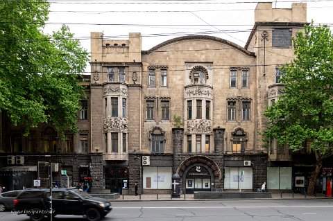 20220505__00126-80 La maison de Melik Azariantsi, riche marchand arménien, construite entre 1912 et 1916 est un immeuble iconique de l'Art Nouveau en Géorgie. L'immeuble a été...