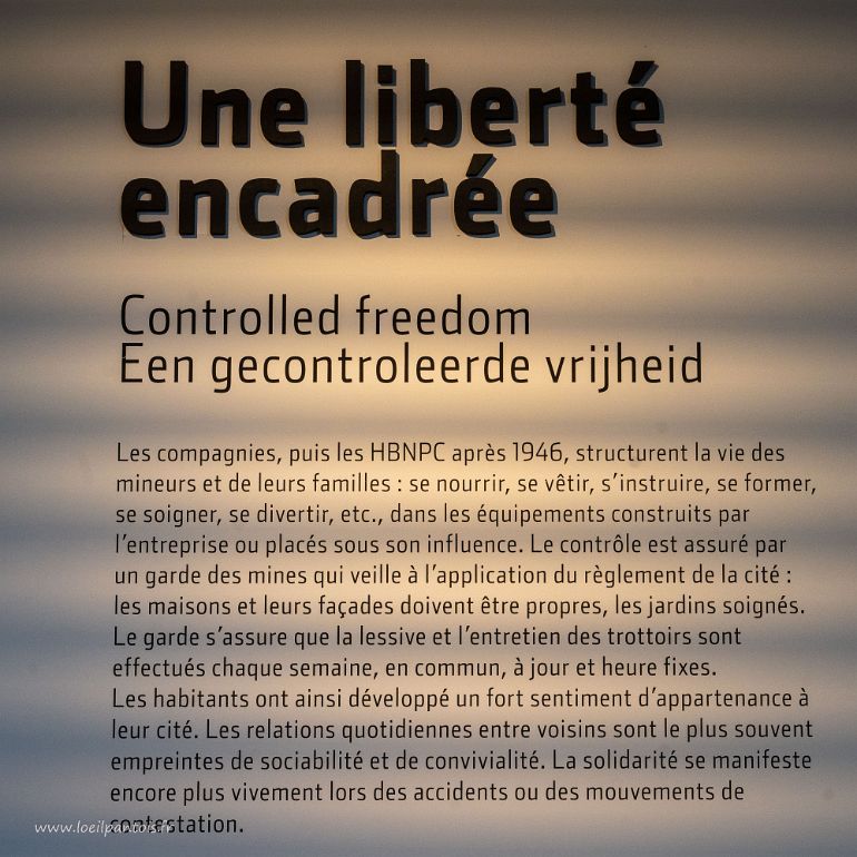 20210910__00390-27 Cité des électriciens, une lliberté encadrée. Chaque famille logée devait accepter et signer le règlement d'occupation et les écarts étaient sanctionnés,...