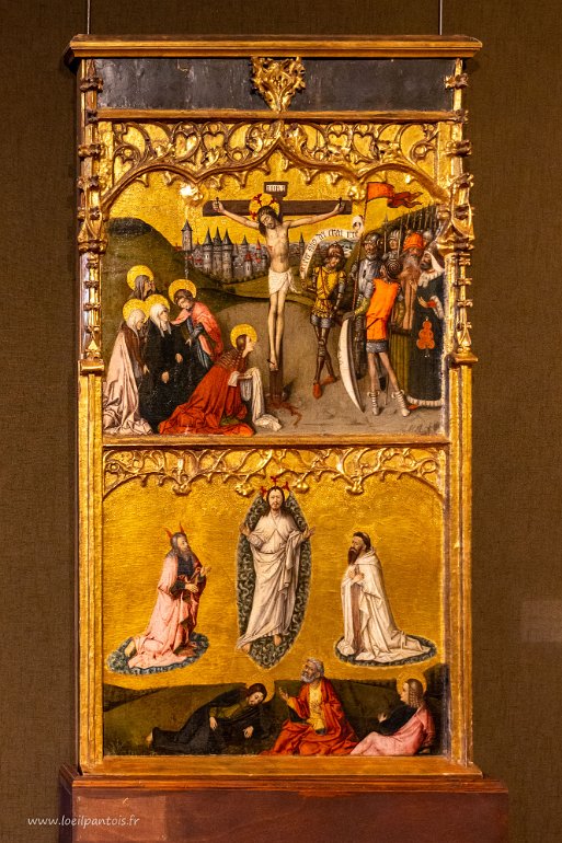 20200725__00267-2 Musée Goya: la crucifixion et la transfiguration, 1468, huile sur bois de Joan Reixach