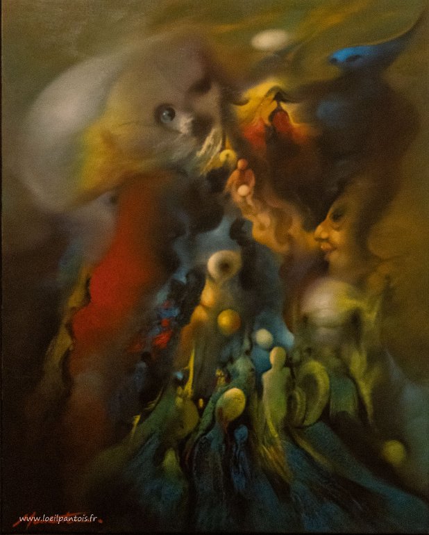 20200725__00267-35 Musée Goya: Délire mélancolique, 1989, huile sur toile, Alfredo Monasterio