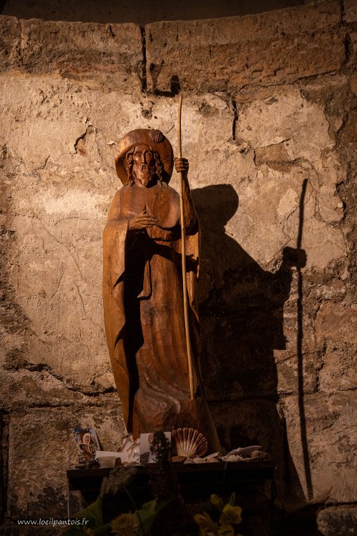 20200731__00447-150 Abbatiale Ste Foy: statue de St Jacques