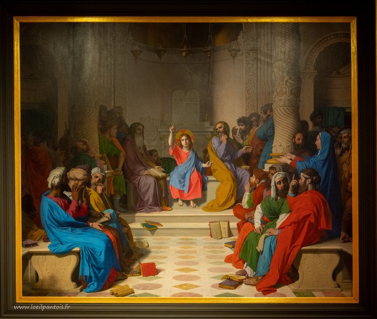 20200730__00447-140 Musée Ingres Bourdelle; Jesus au milieu,des docteurs de la Loi, 1862, Jean-Auguste-Dominique Ingres
