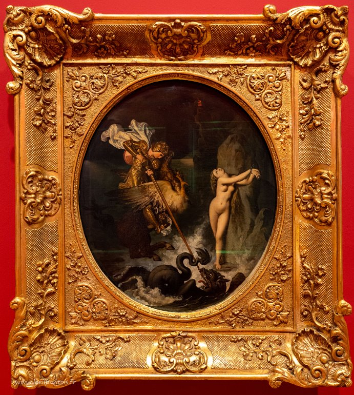 20200730__00447-161 Musée Ingres Bourdelle: Roger délivrant Angélique, 1841, Jean-Auguste-Dominique Ingres