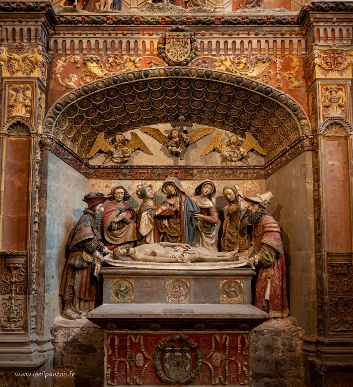 20200723__00267-20 Cathédrale Notre Dame de Rodez: mise au tombeau, 1523 sumontée de 4 scénes de la Résurrection