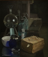 20180622__00735-147 Musée national des arts de Lettonie, Still life with a book on Medicine, 1979, Livia Endzelina