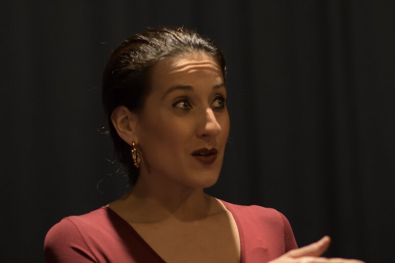 Compagnie Sohan 20260408 (2) Filage au Théâtre de l'Uchronie, avec Laurie Billotet, Malesa Rinaldi, Alicia Jacquet Carrillo. Mise en scène Laurie Billotet assistée de Emeline Descharles